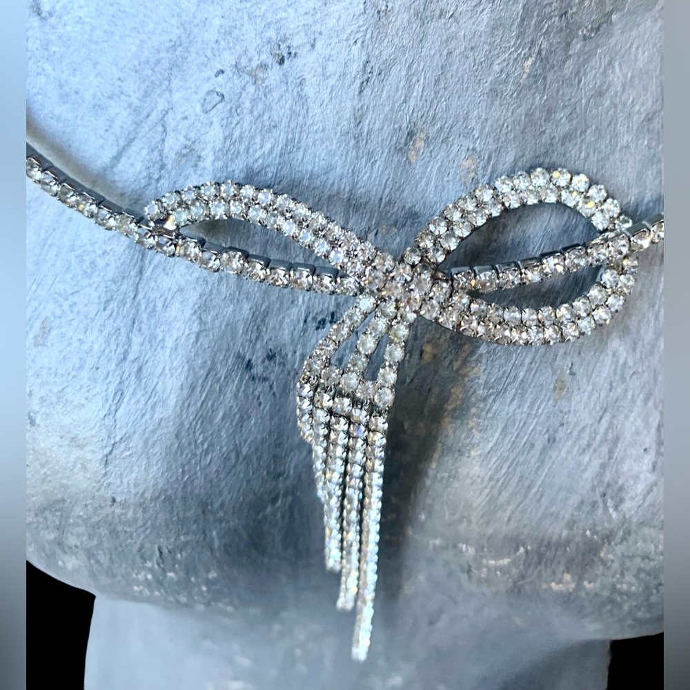 C1946 Crystal Vintage Formal Old Hollywood Collar Necklace Woman’s Jewelry - Picture 1 of 11
